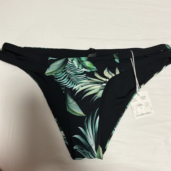 TINIBIKINI black leave bikini set - Picture 4 of 5